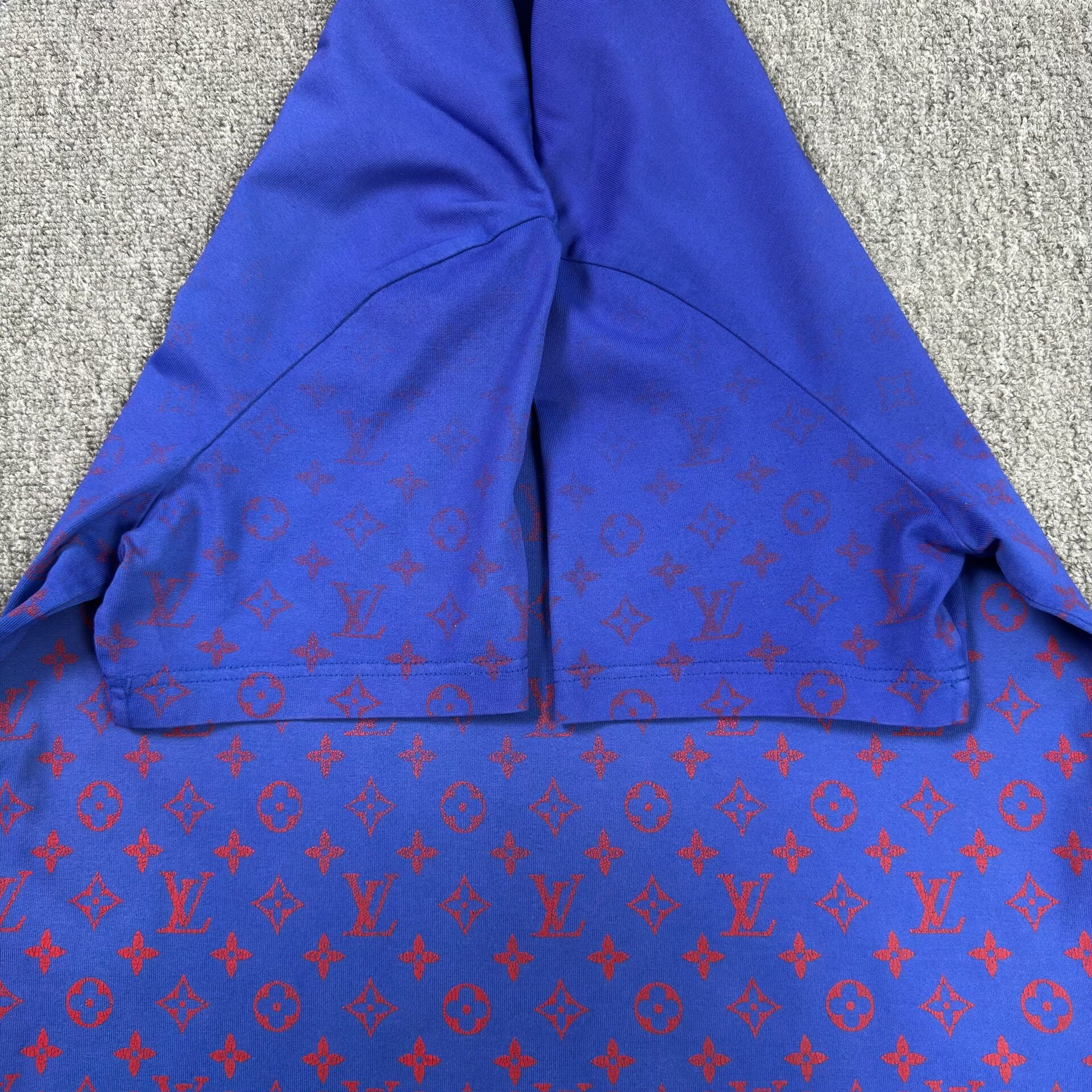 Louis Vuitton Blue Gradient Monogram T-Shirt — back