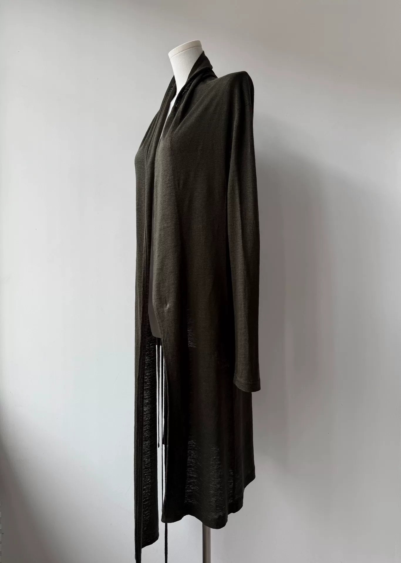 Yohji Yamamoto Y's 21SS Linen Tie Cardigan — back