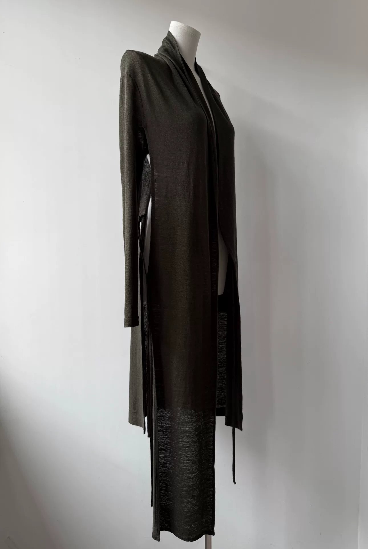 Yohji Yamamoto Y's 21SS Linen Tie Cardigan — label