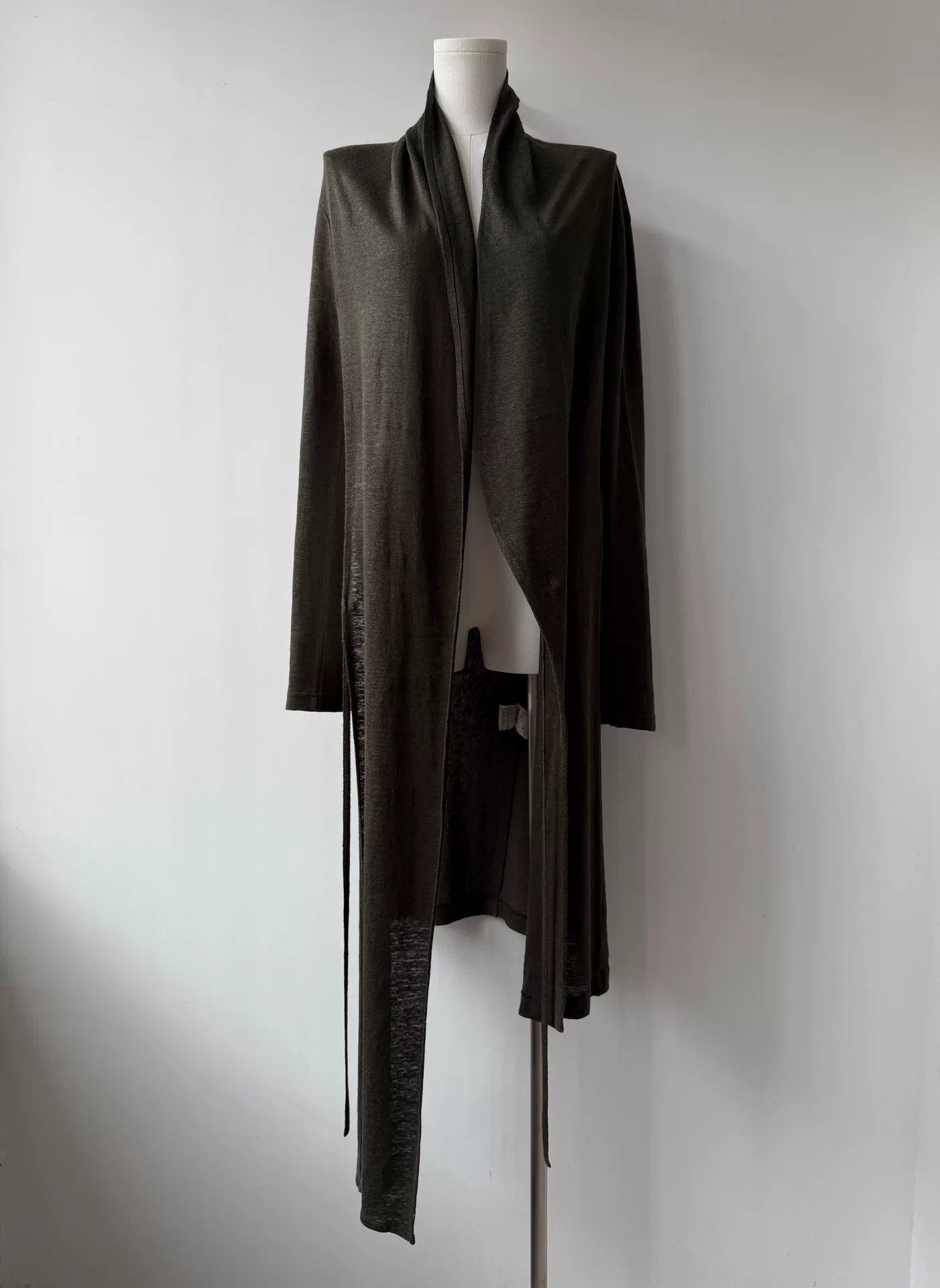 Yohji Yamamoto Y's 21SS Linen Tie Cardigan