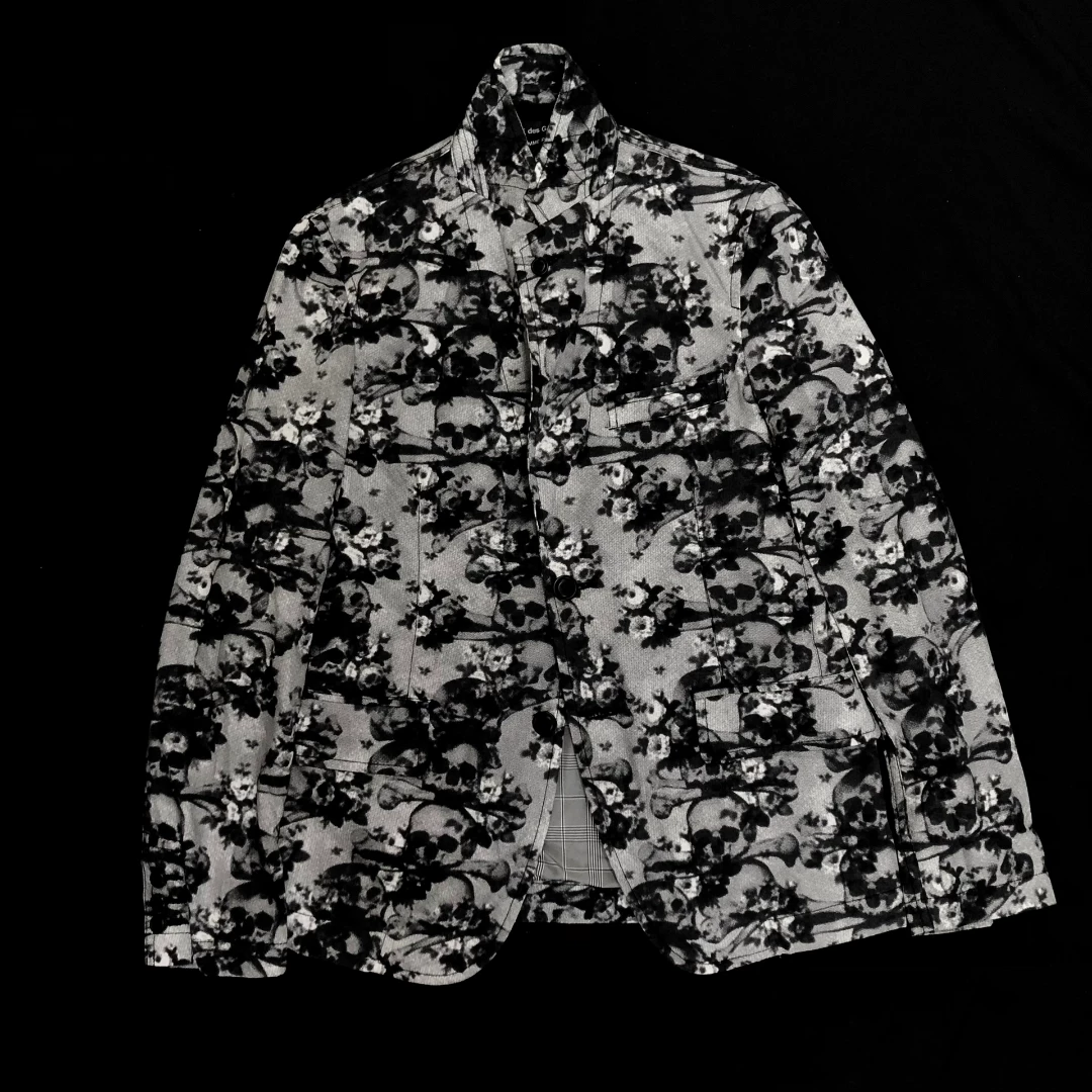 Comme des Garçons 2011 SS Skull Rose Jacket — detail