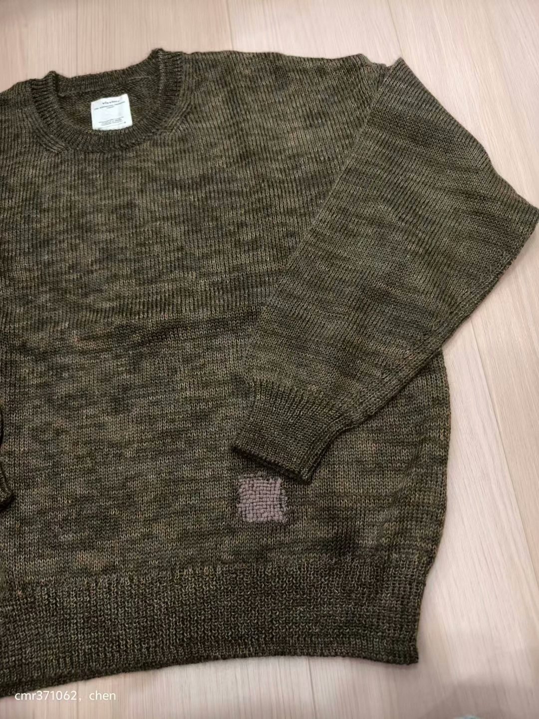 VISVIM 22AW JUMBO CREW KNIT — detail