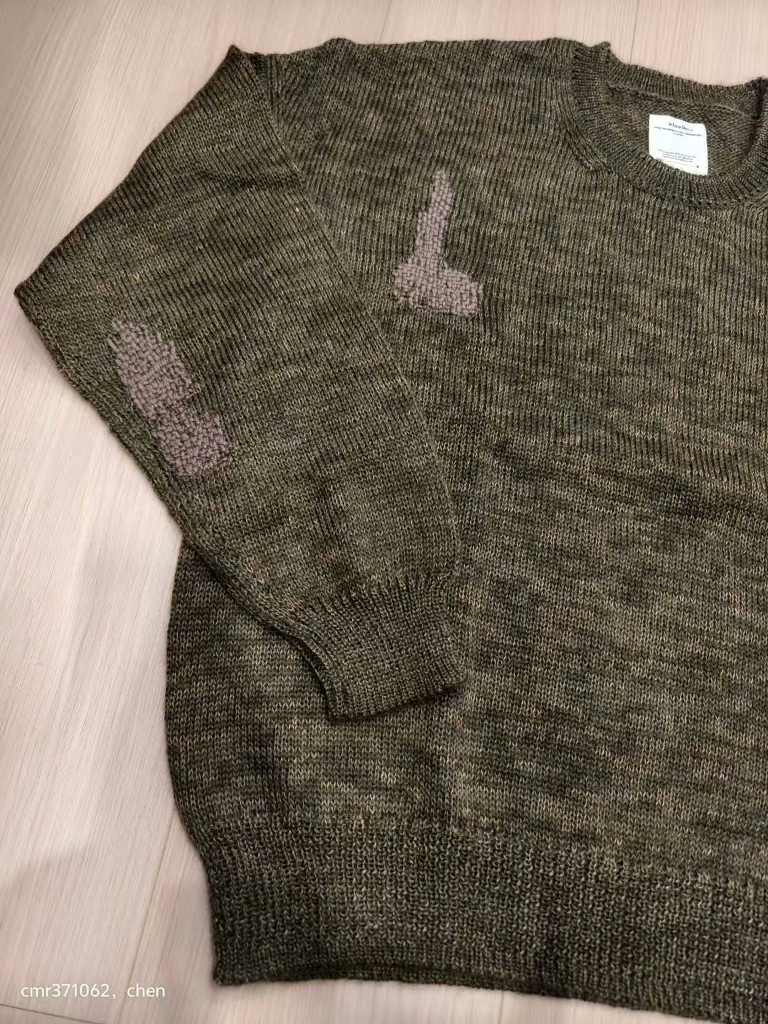 VISVIM 22AW JUMBO CREW KNIT — front