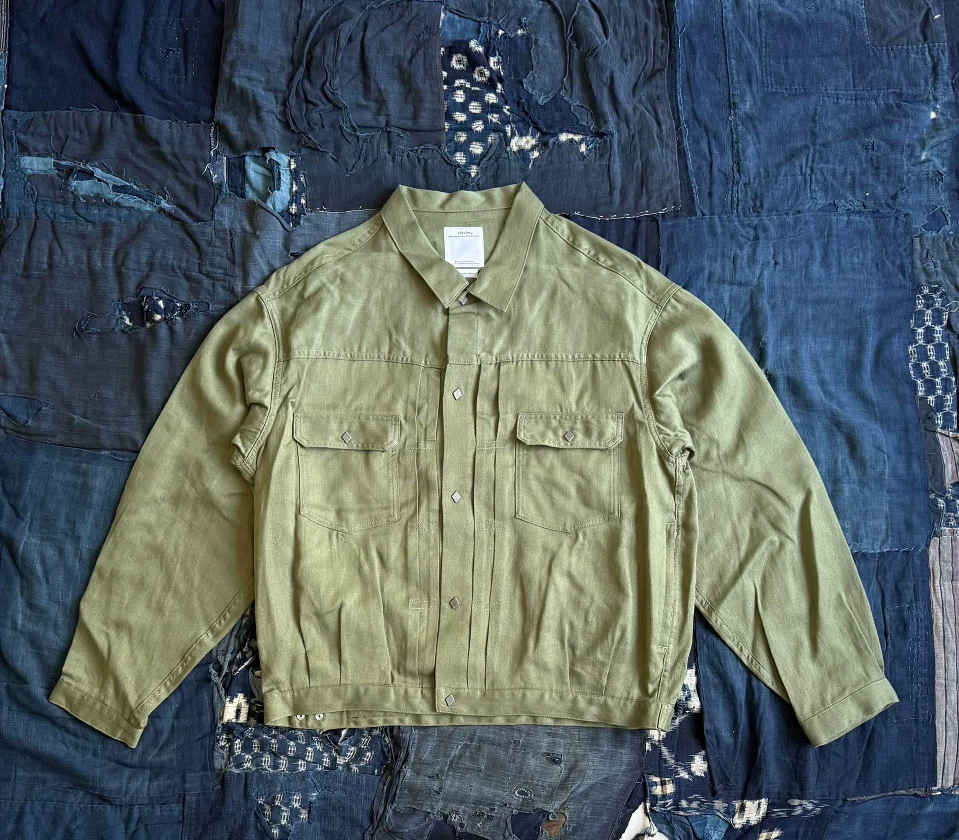 VISVIM 24SS 101XX Denim Linen Wool Jacket