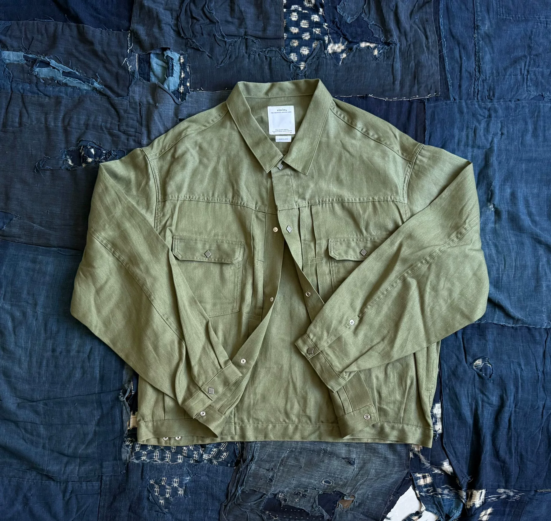 VISVIM 24SS 101XX Denim Linen Wool Jacket — front