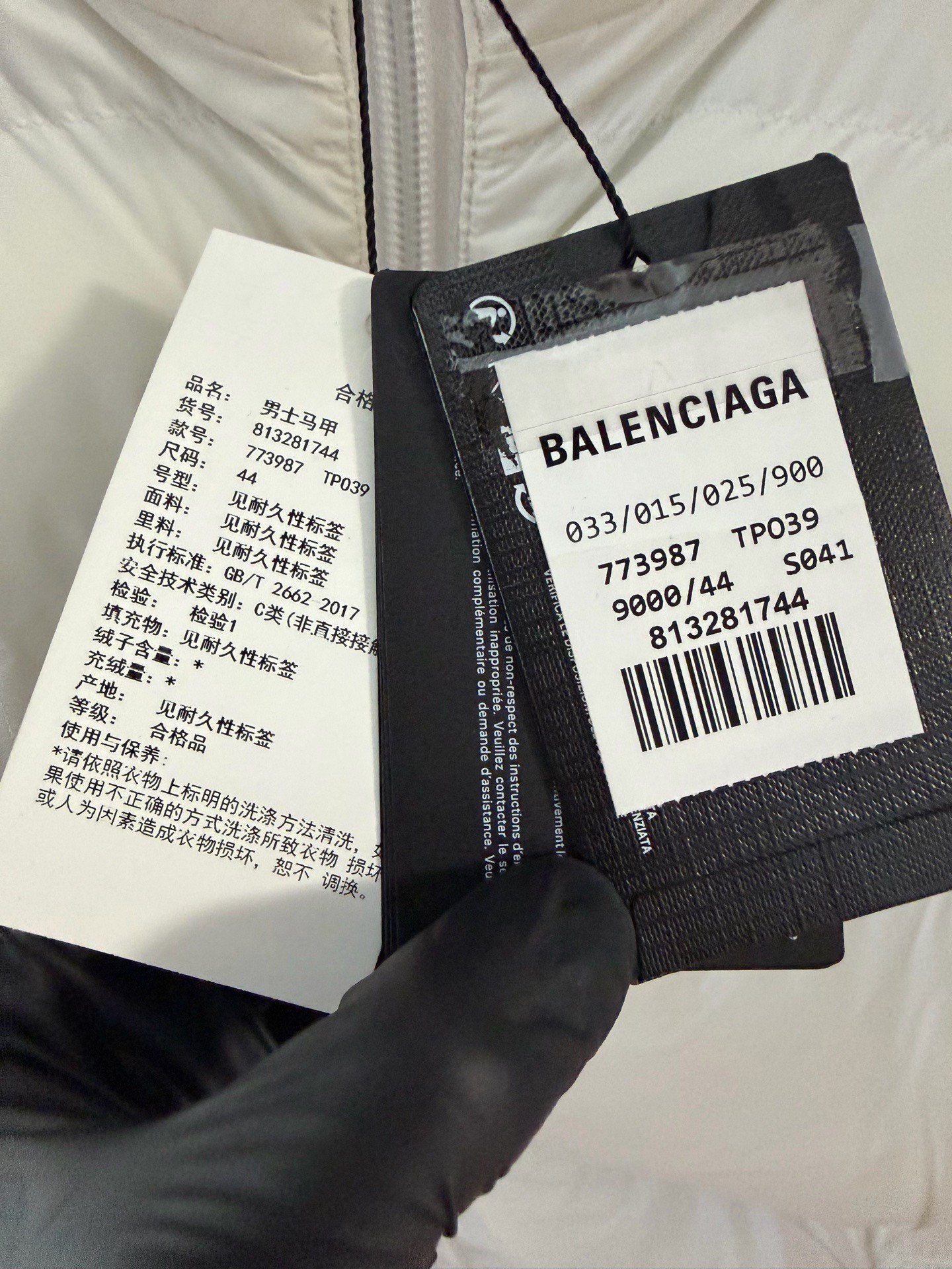 Balenciaga Ski Series Down Vest — detail