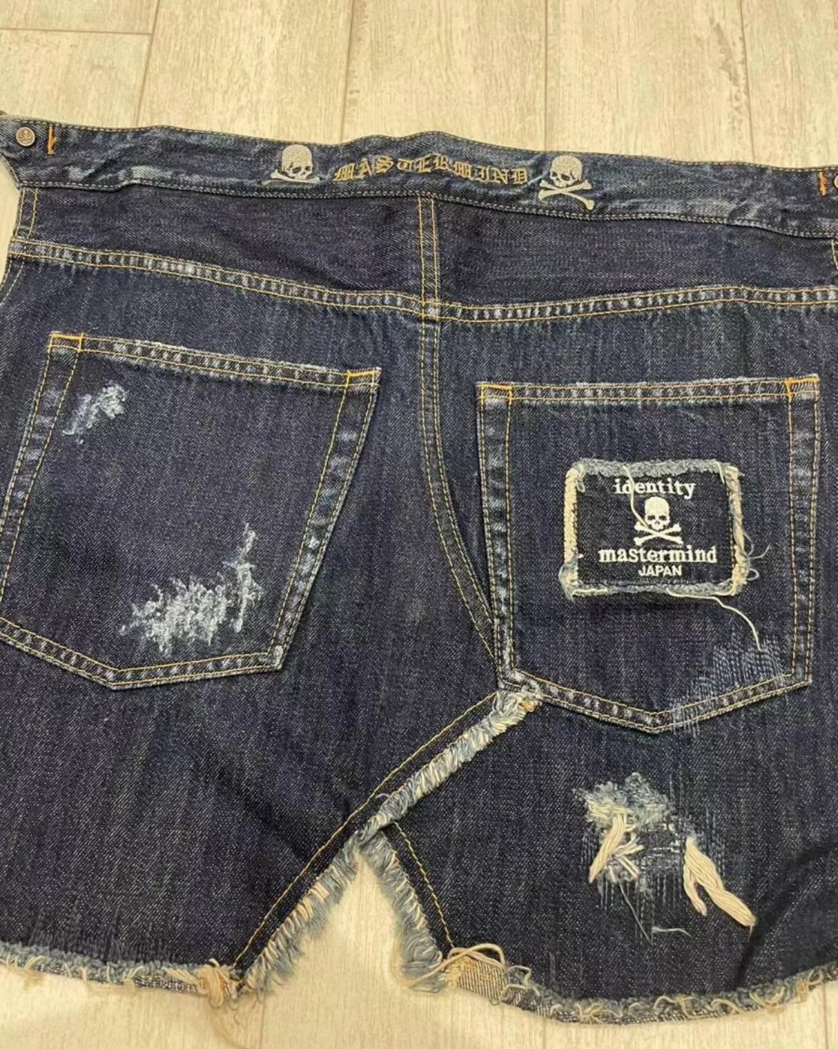 mastermind JAPAN Denim Accessory — label