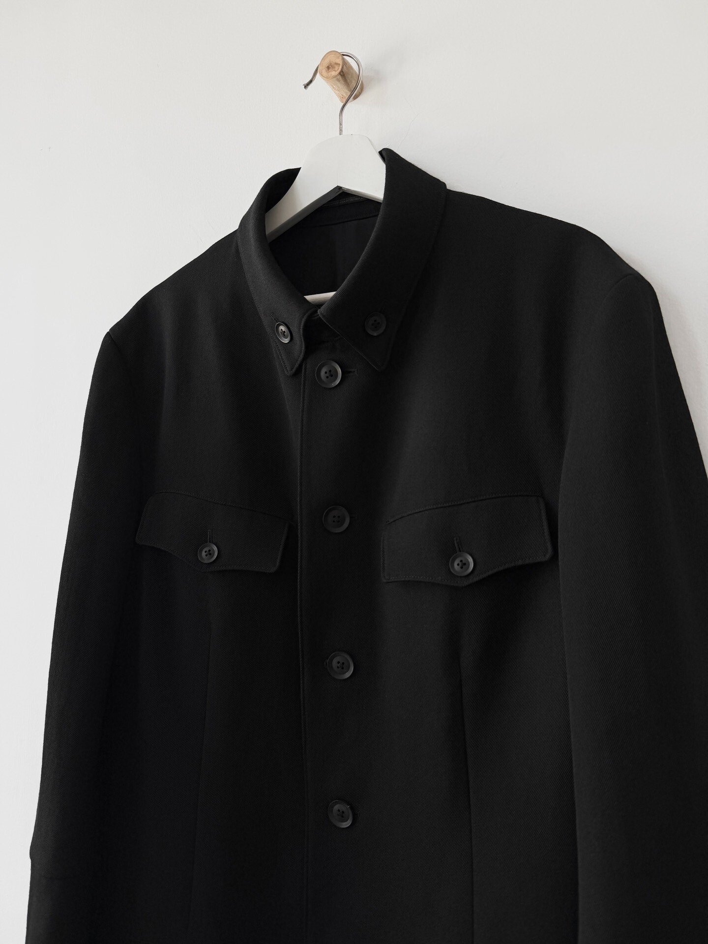 Yohji Yamamoto 24AW Military Coat — detail