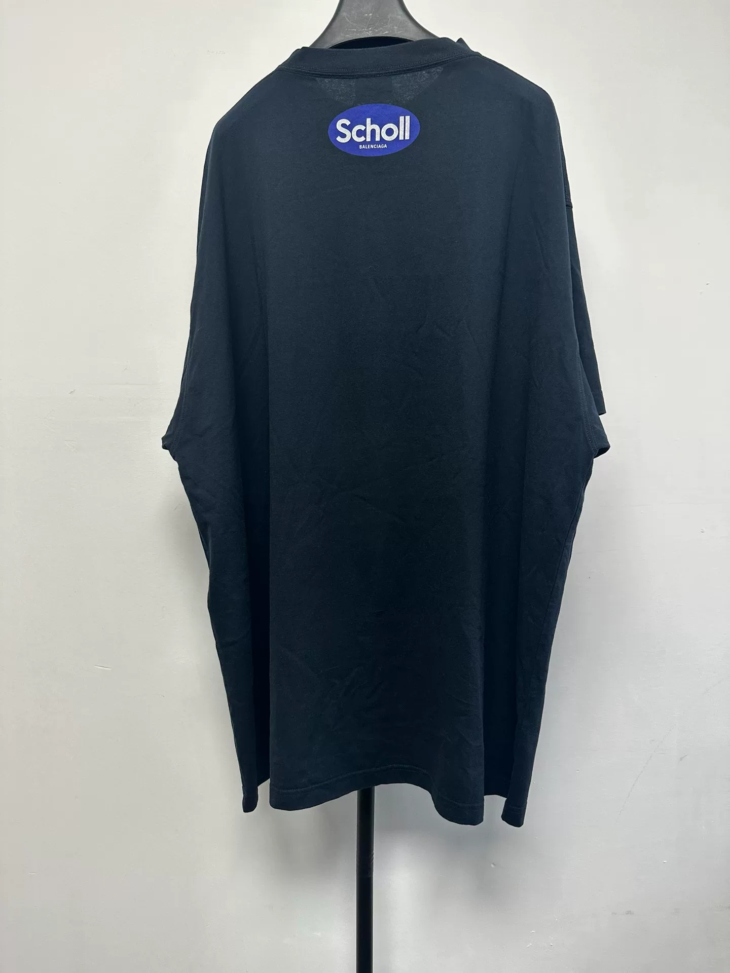 Balenciaga Round Neck Letter Print T-shirt — front
