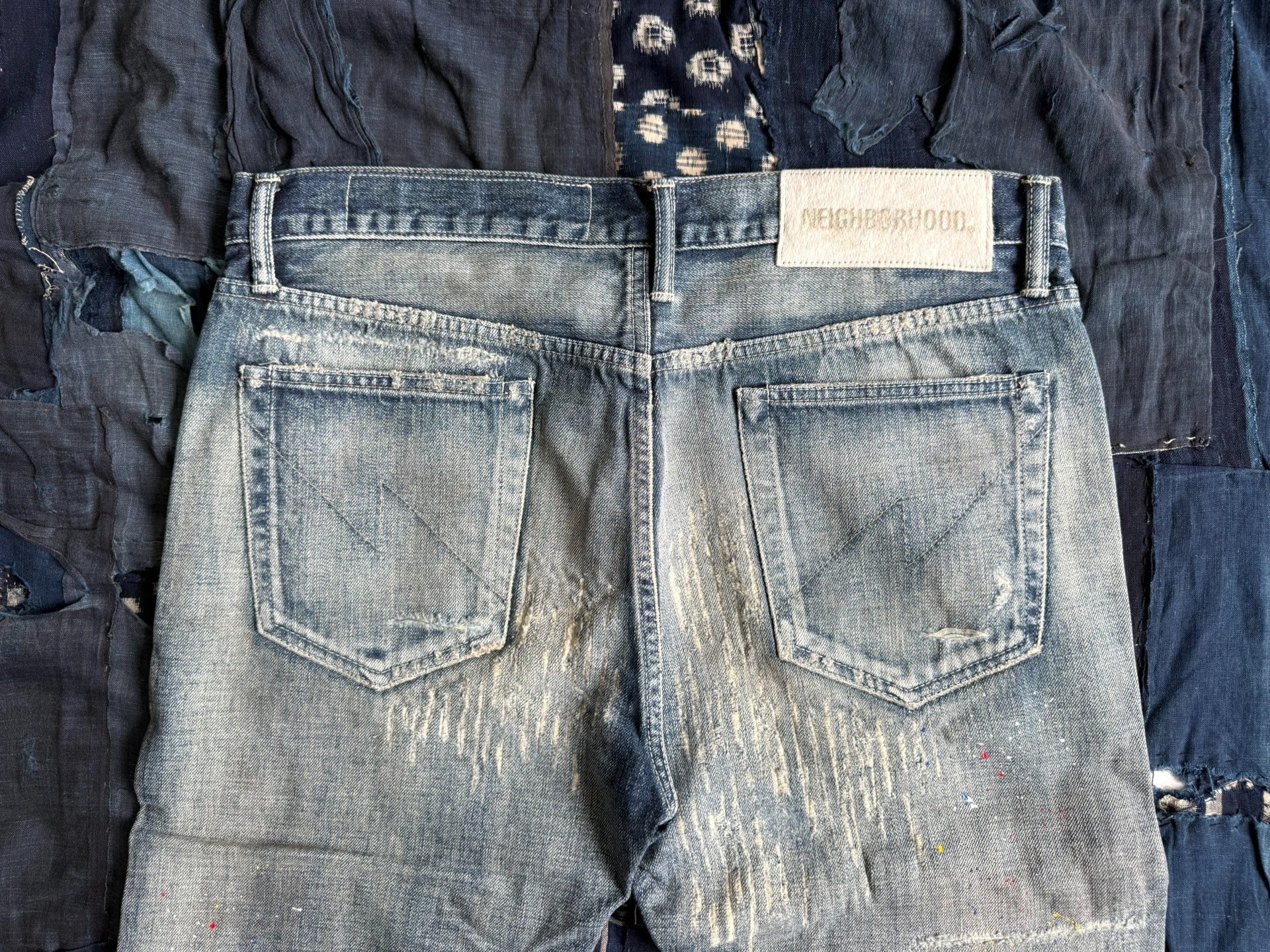 NEIGHBORHOOD 22SS Claw Marks Narrow Jeans — back