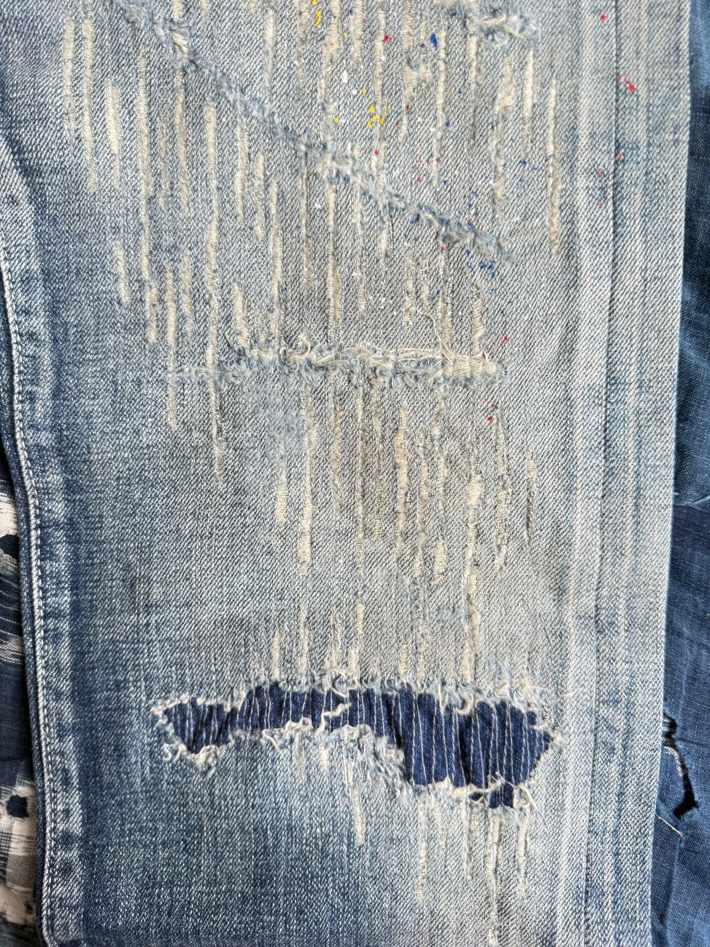NEIGHBORHOOD 22SS Claw Marks Narrow Jeans — label