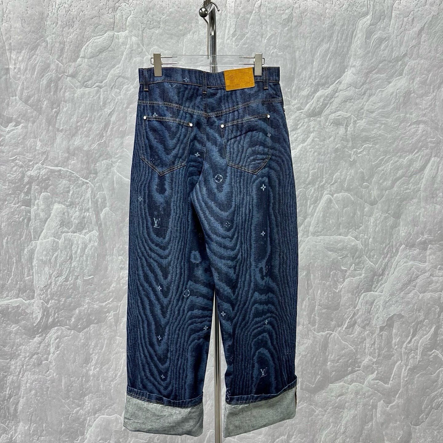 Louis Vuitton FW25 Cuffed Denim Pants — back