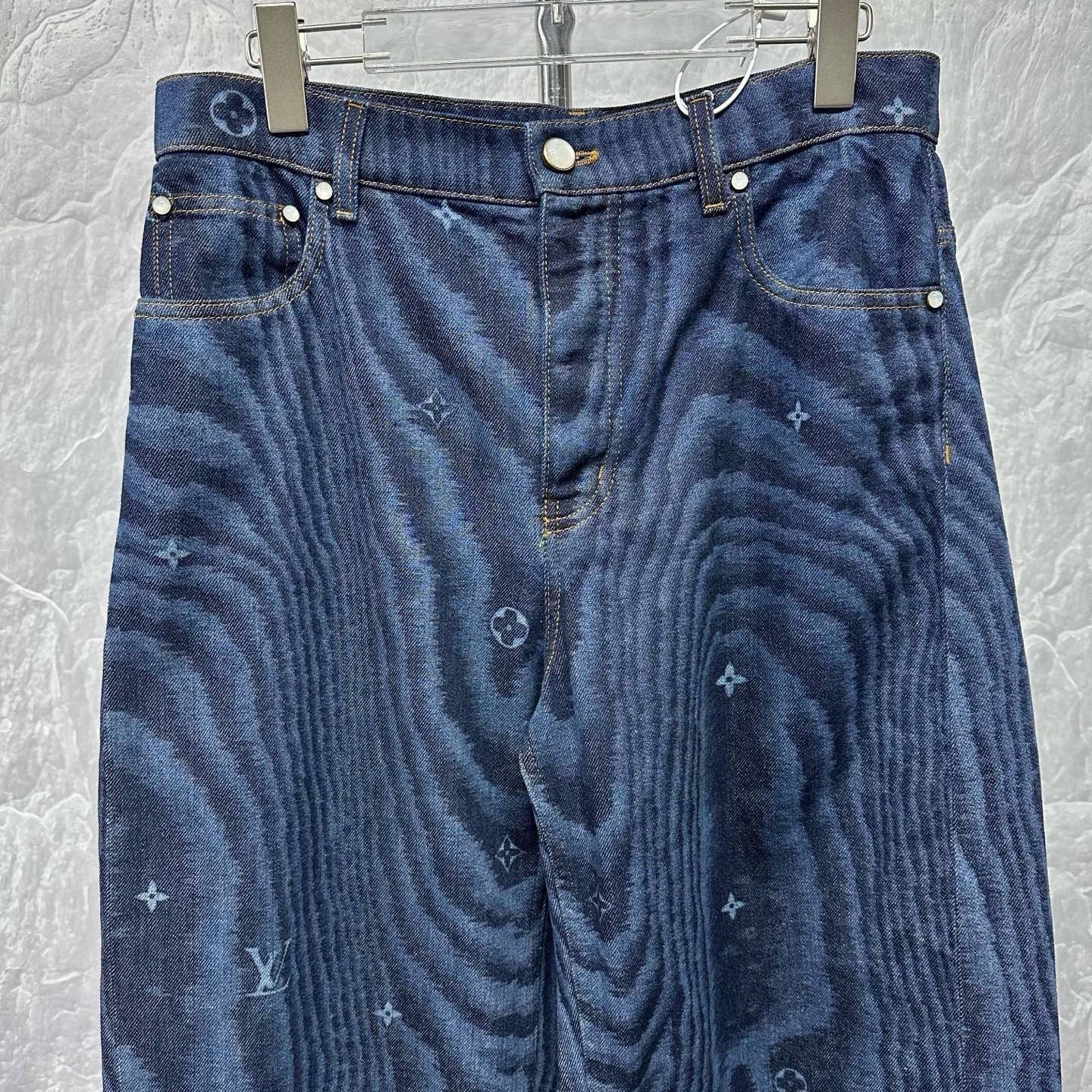 Louis Vuitton FW25 Cuffed Denim Pants — front