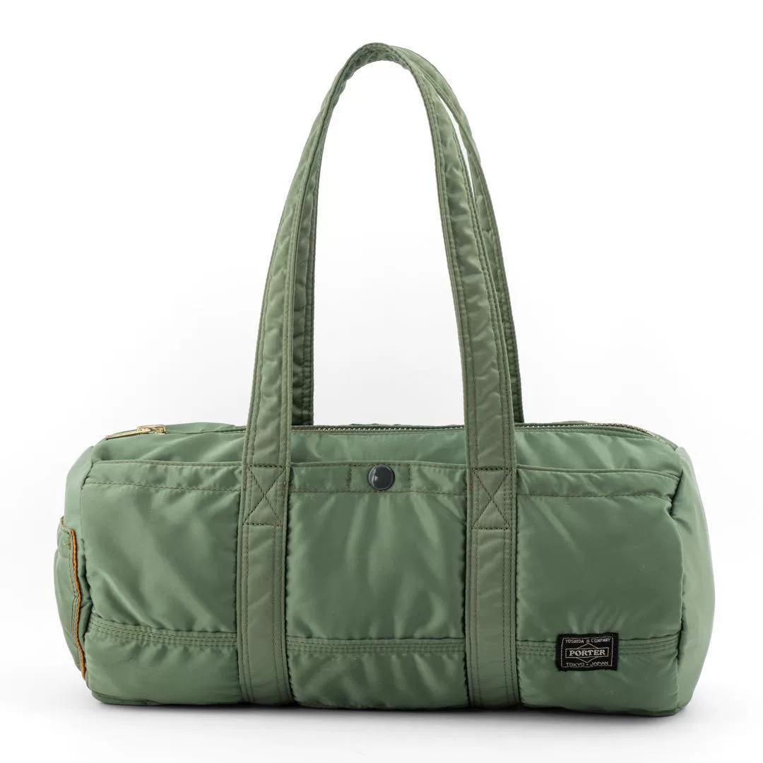 PORTER TANKER L Sage Green Boston Bag