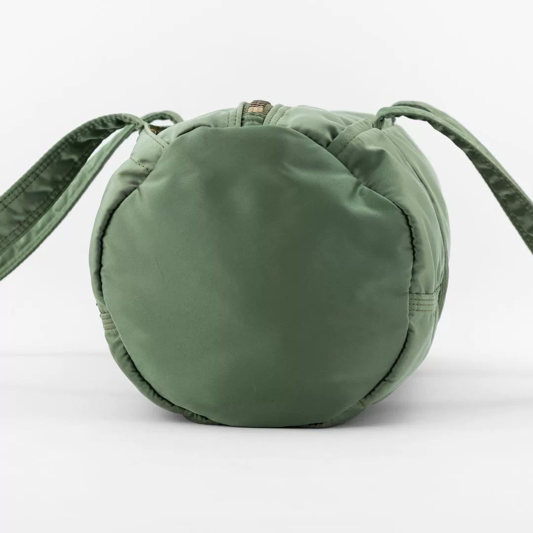 PORTER TANKER L Sage Green Boston Bag — back