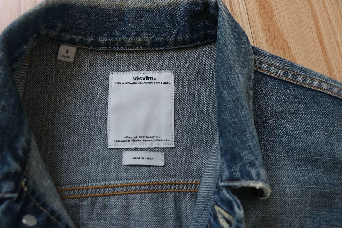 Visvim 11SS 101JKT Type 2 Denim Jacket — detail