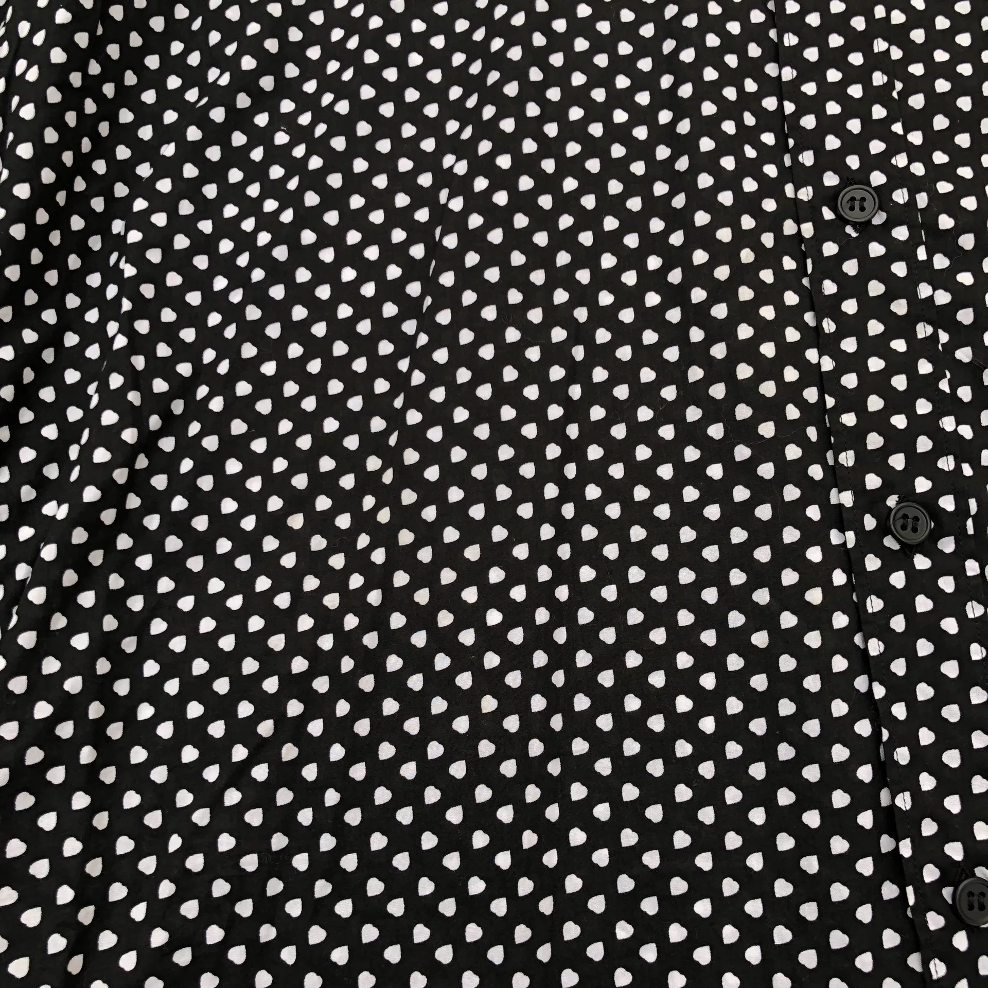 Saint Laurent Polka Dot Long Sleeve Shirt — front