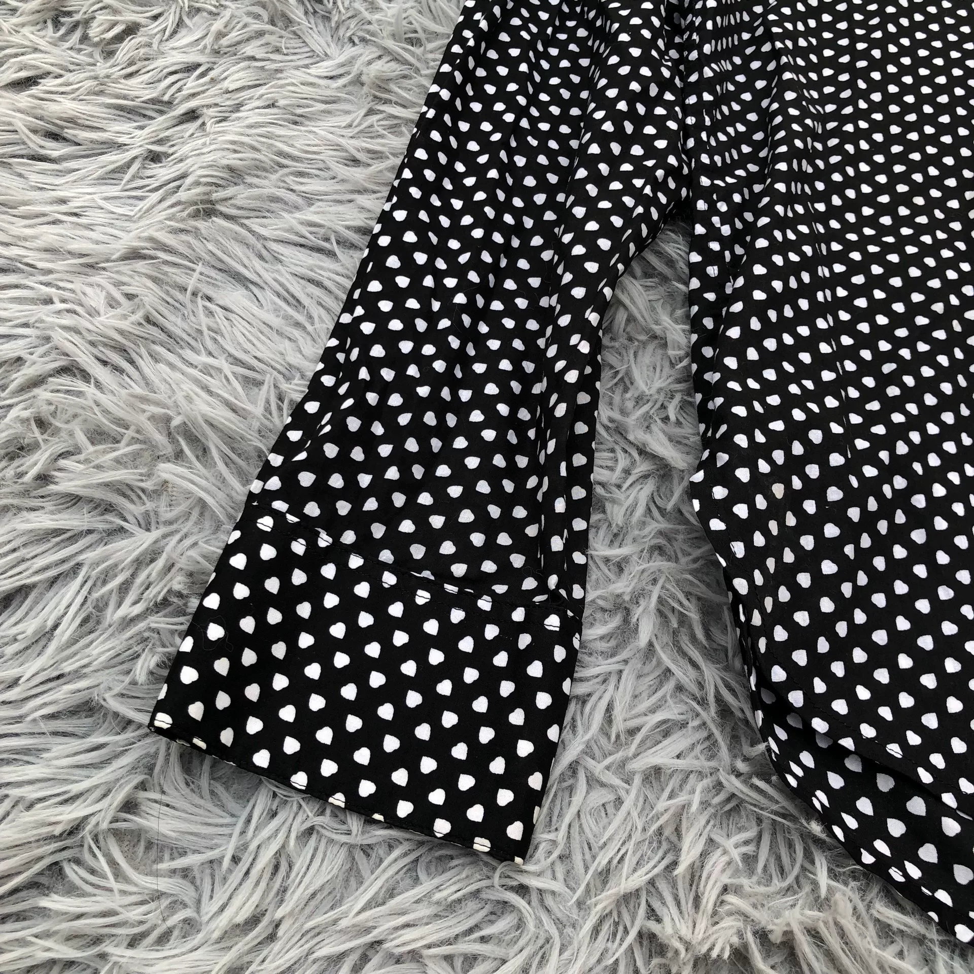 Saint Laurent Polka Dot Long Sleeve Shirt — back