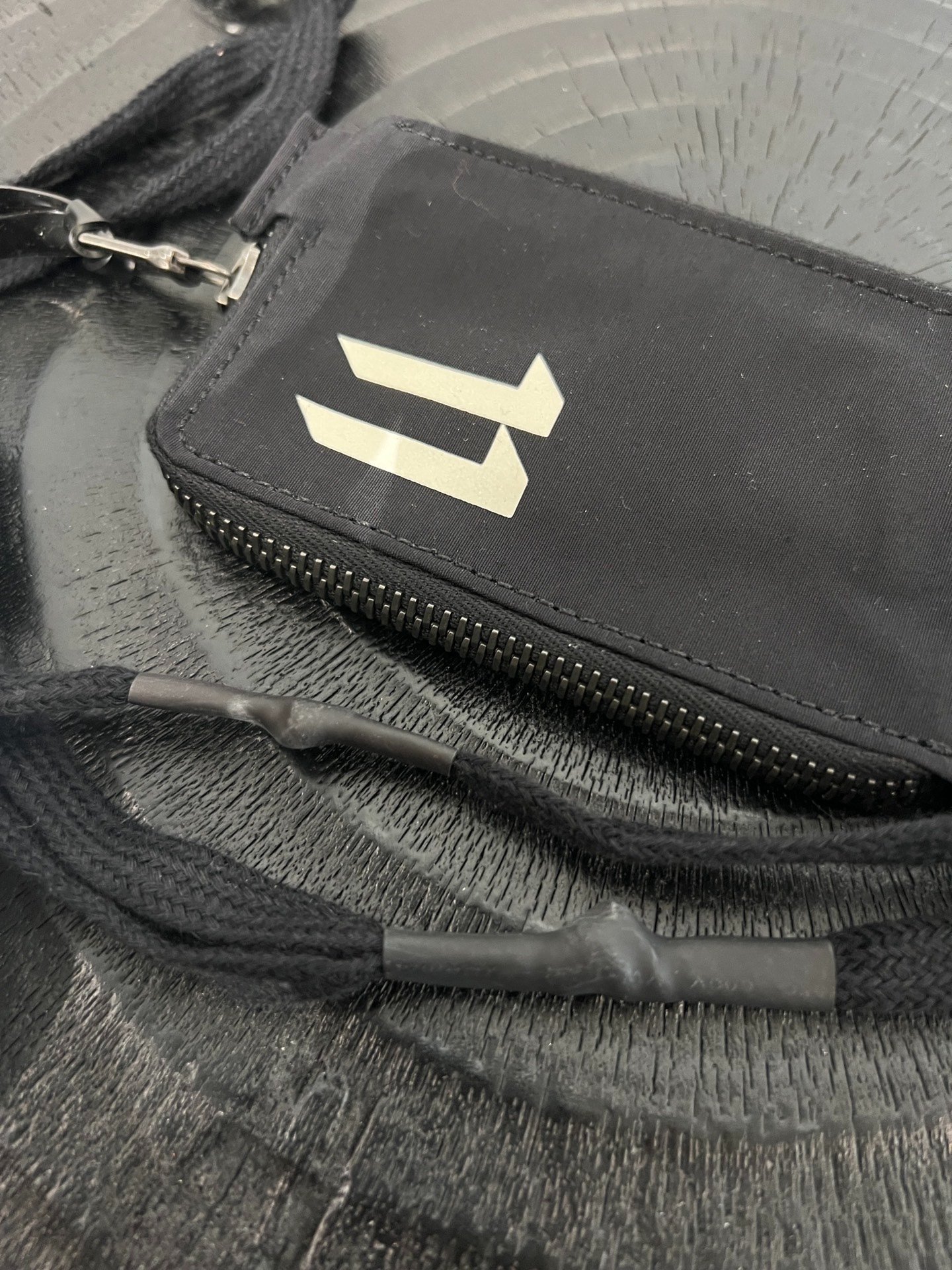 Boris Bidjan Saberi 11 Small Wallet — label