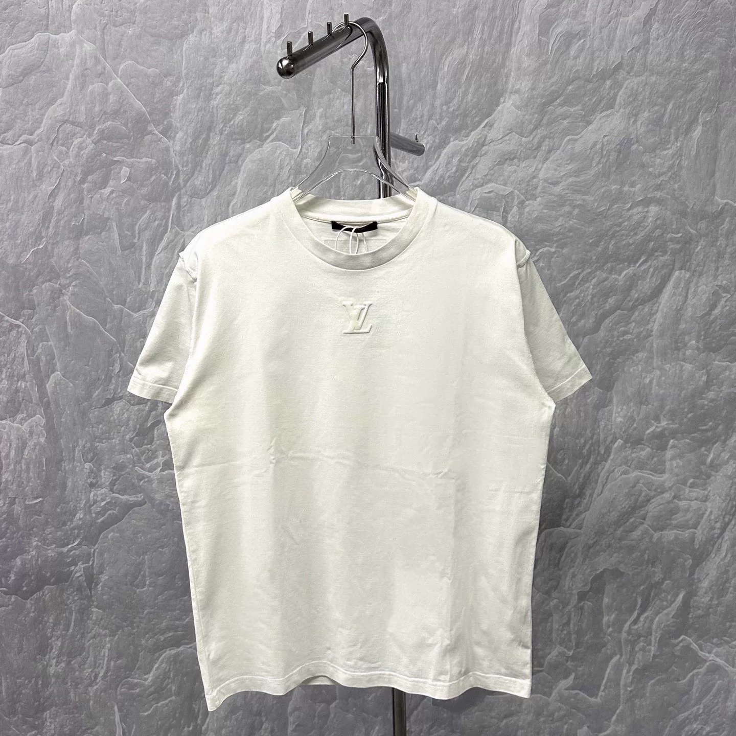 Louis Vuitton SS24 White Embossed T-Shirt