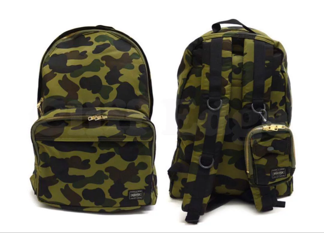 Porter Bape Collaboration Camo Backpack