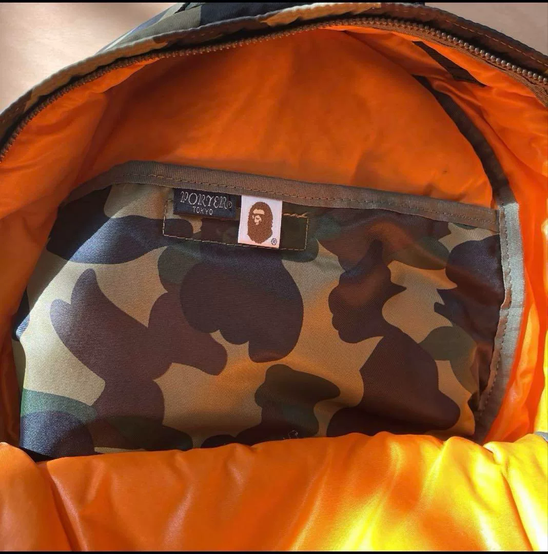 Porter Bape Collaboration Camo Backpack — back