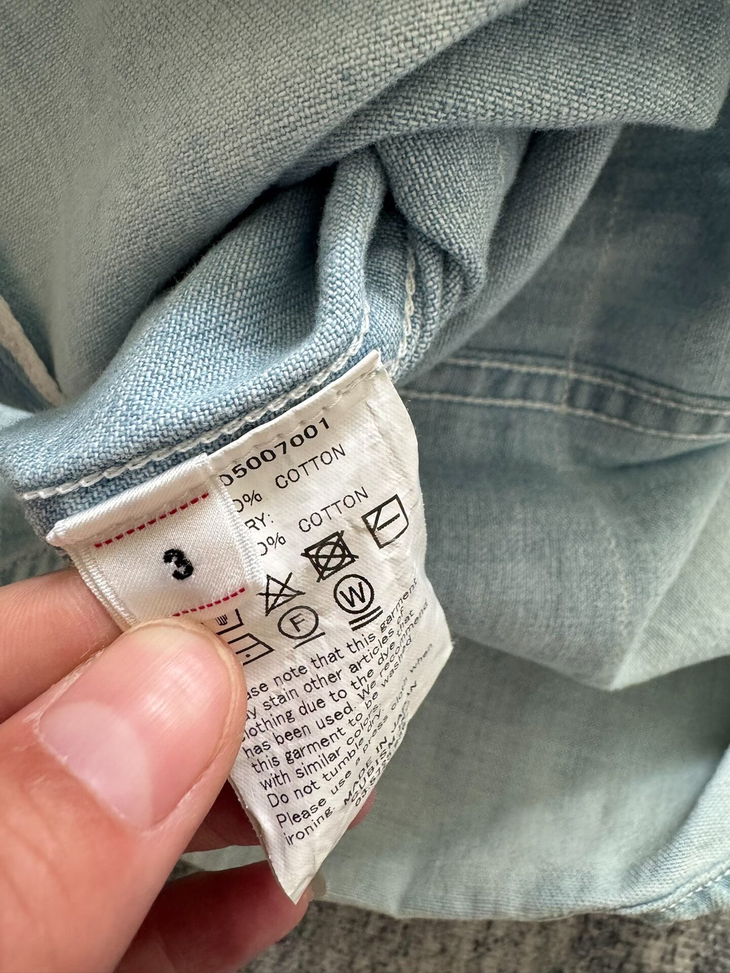 VISVIM 18SS Bandana Border Shirt DMGD — detail