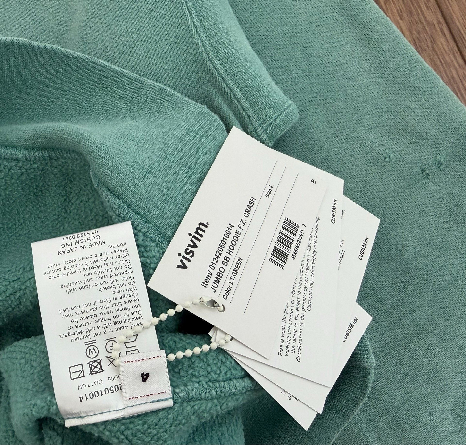 VISVIM 24AW JUMBO SB HOODIE — detail