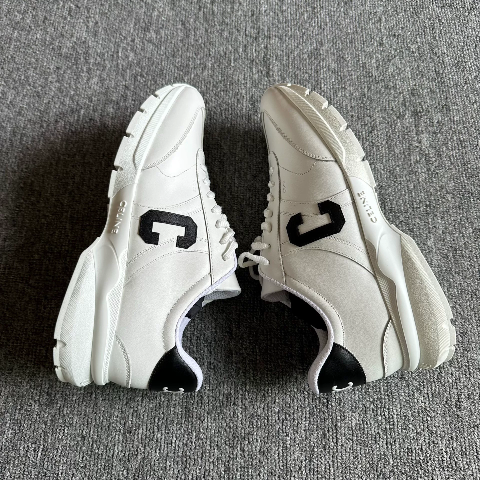 Celine White C Logo Casual Sneakers — detail
