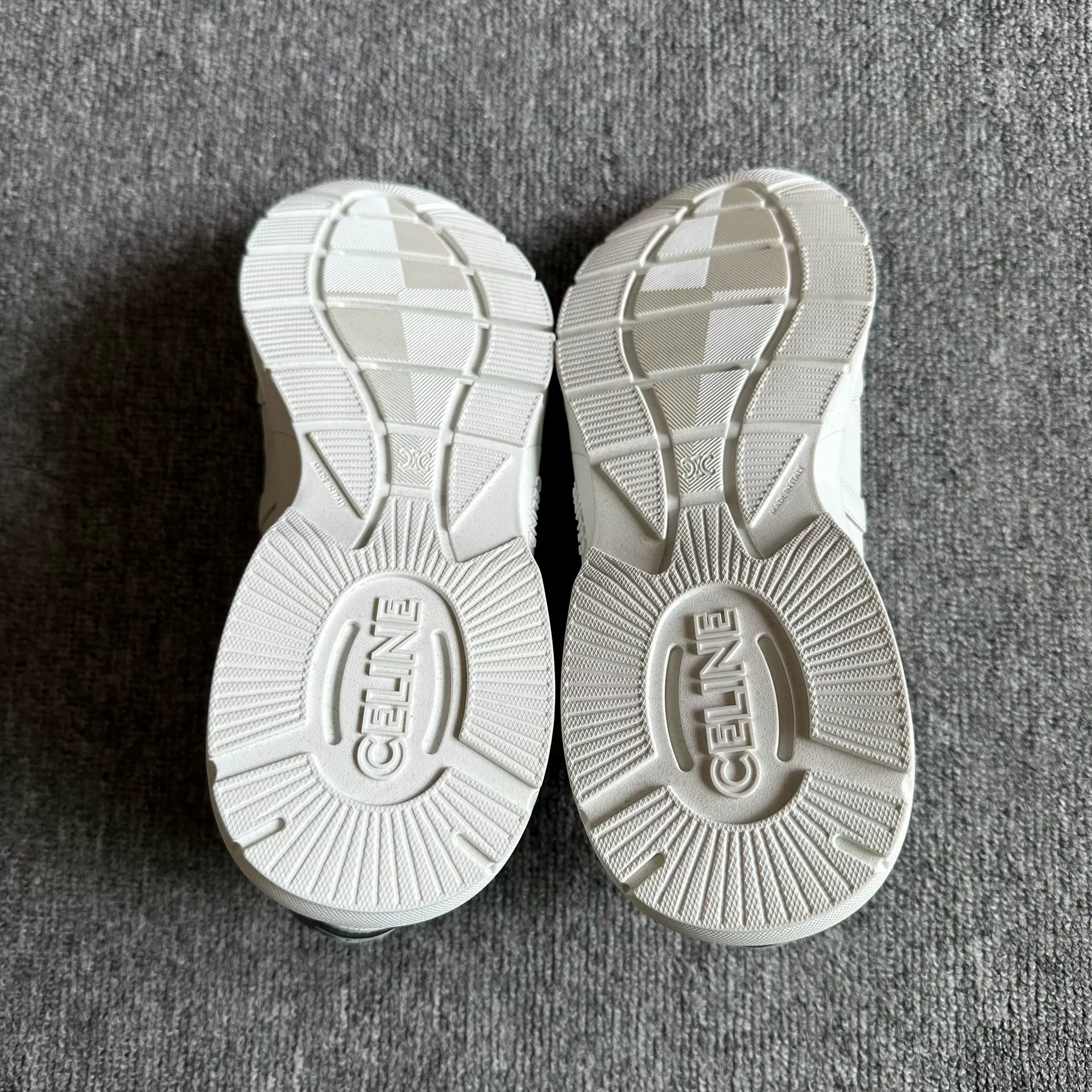 Celine White C Logo Casual Sneakers — back
