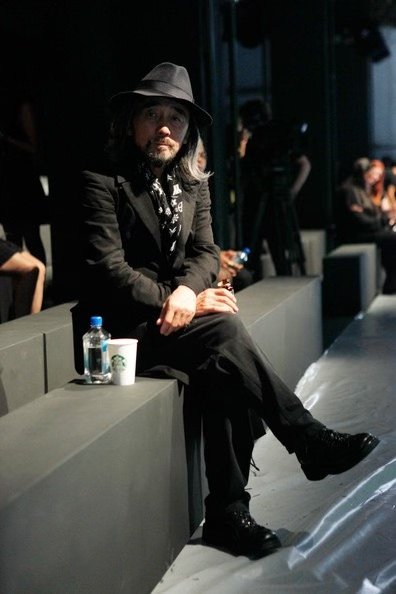 Yohji Yamamoto Monogram Chiffon Scarf — label