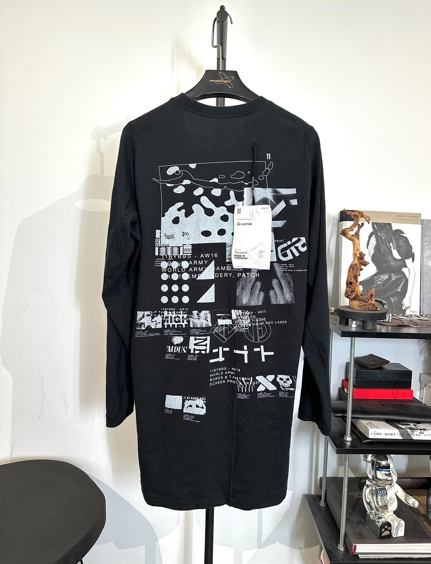 Boris Bidjan Saberi Mid-Length Crewneck Sweatshirt