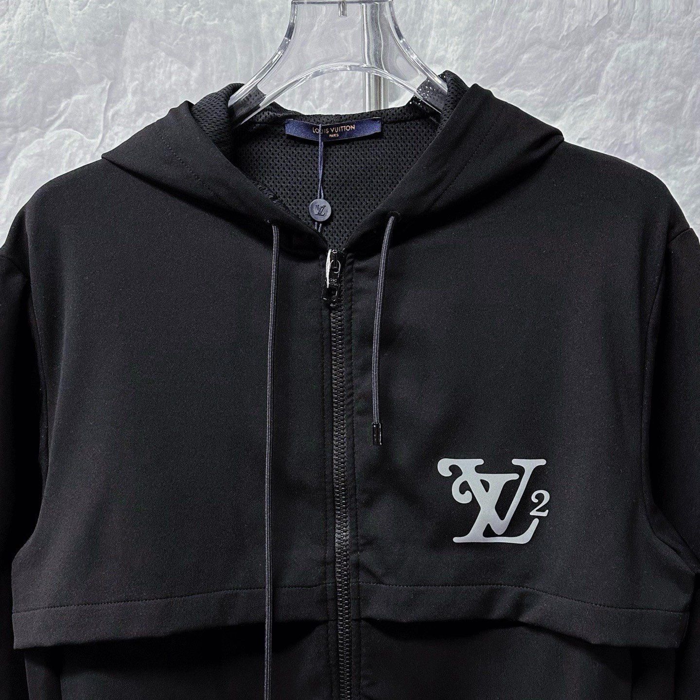 Louis Vuitton Nigo Reflective Logo Hooded Jacket — front