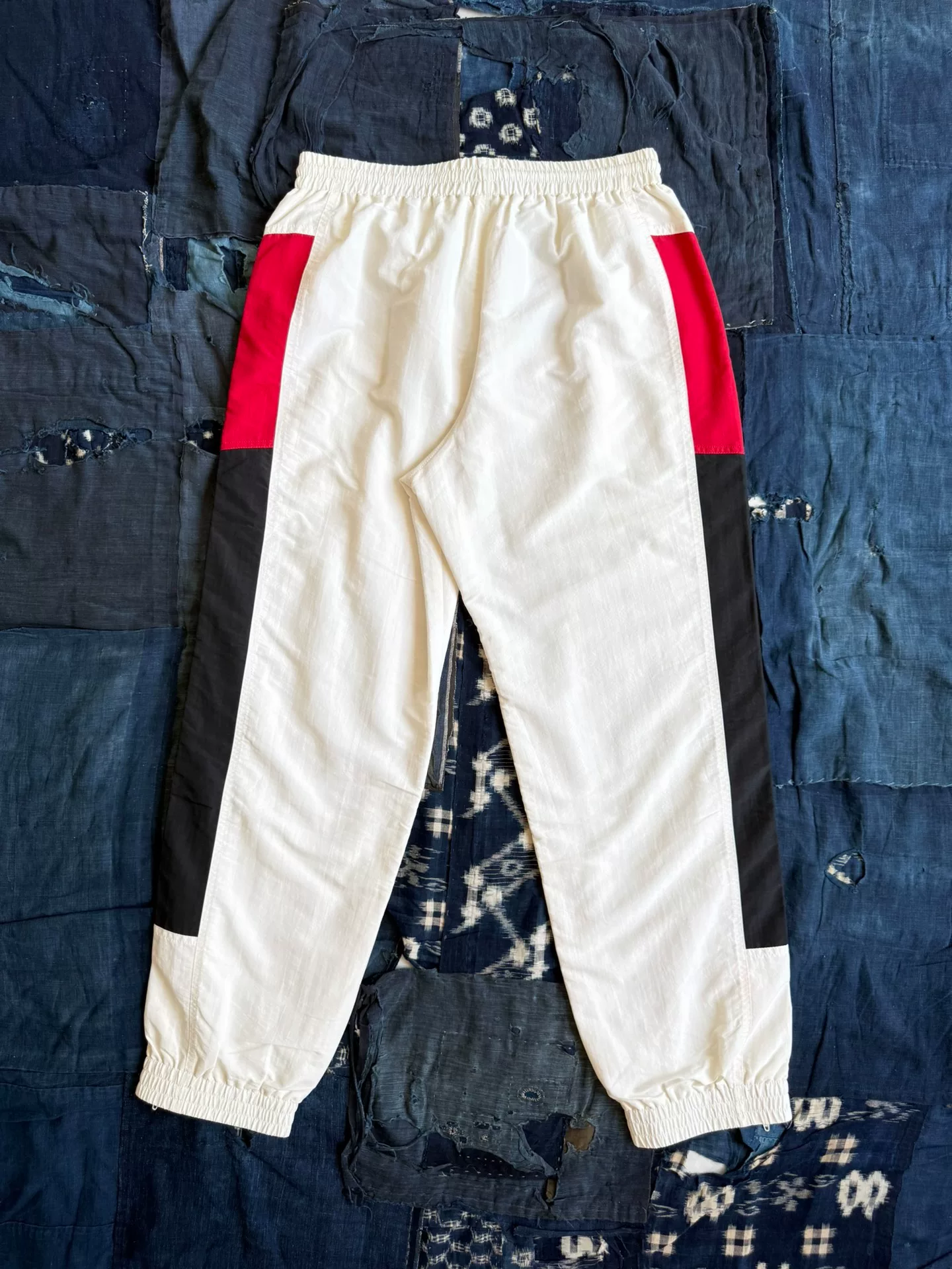 Balenciaga White Side Stripe Sweatpants — front