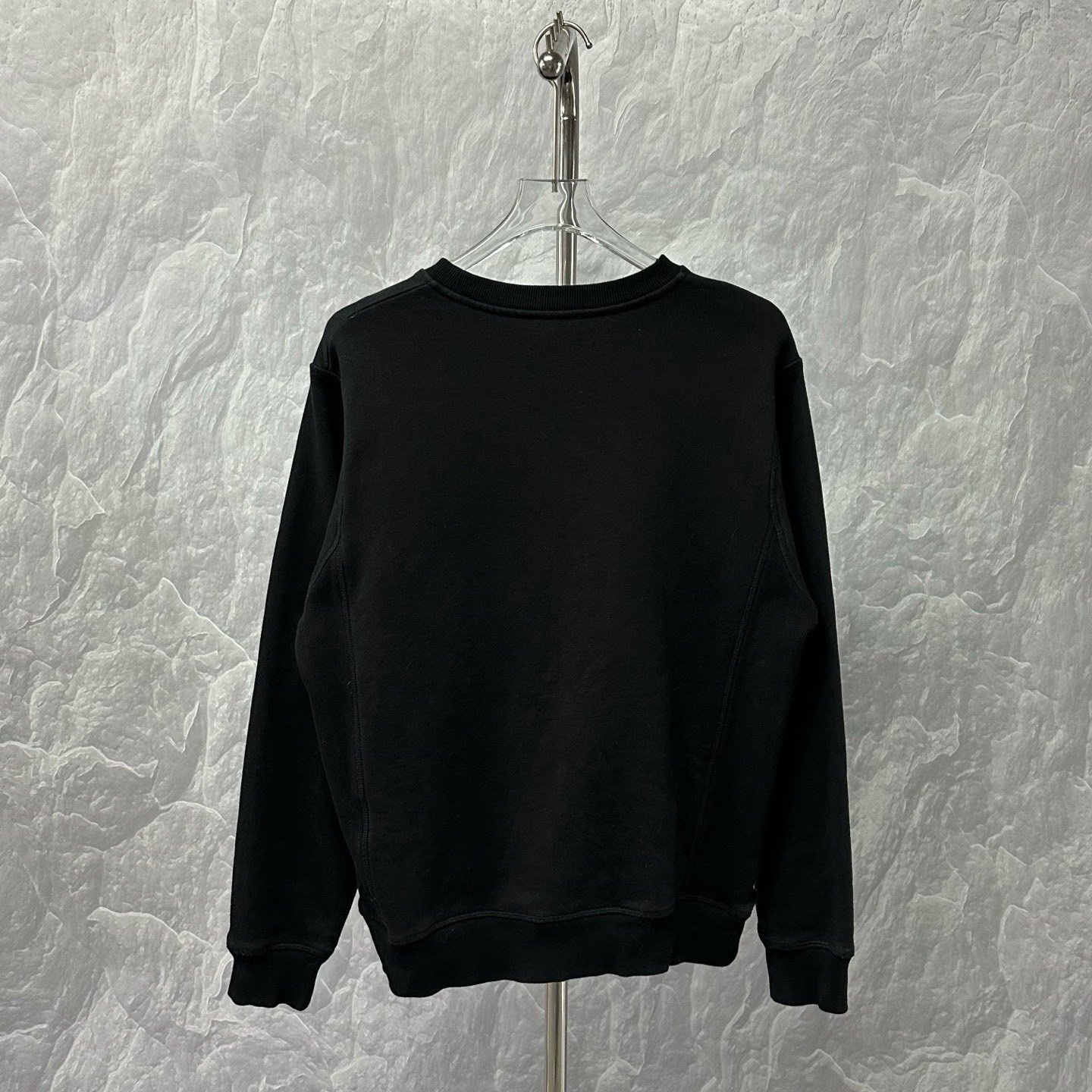 Dior Flocked Print Black Sweatshirt — back