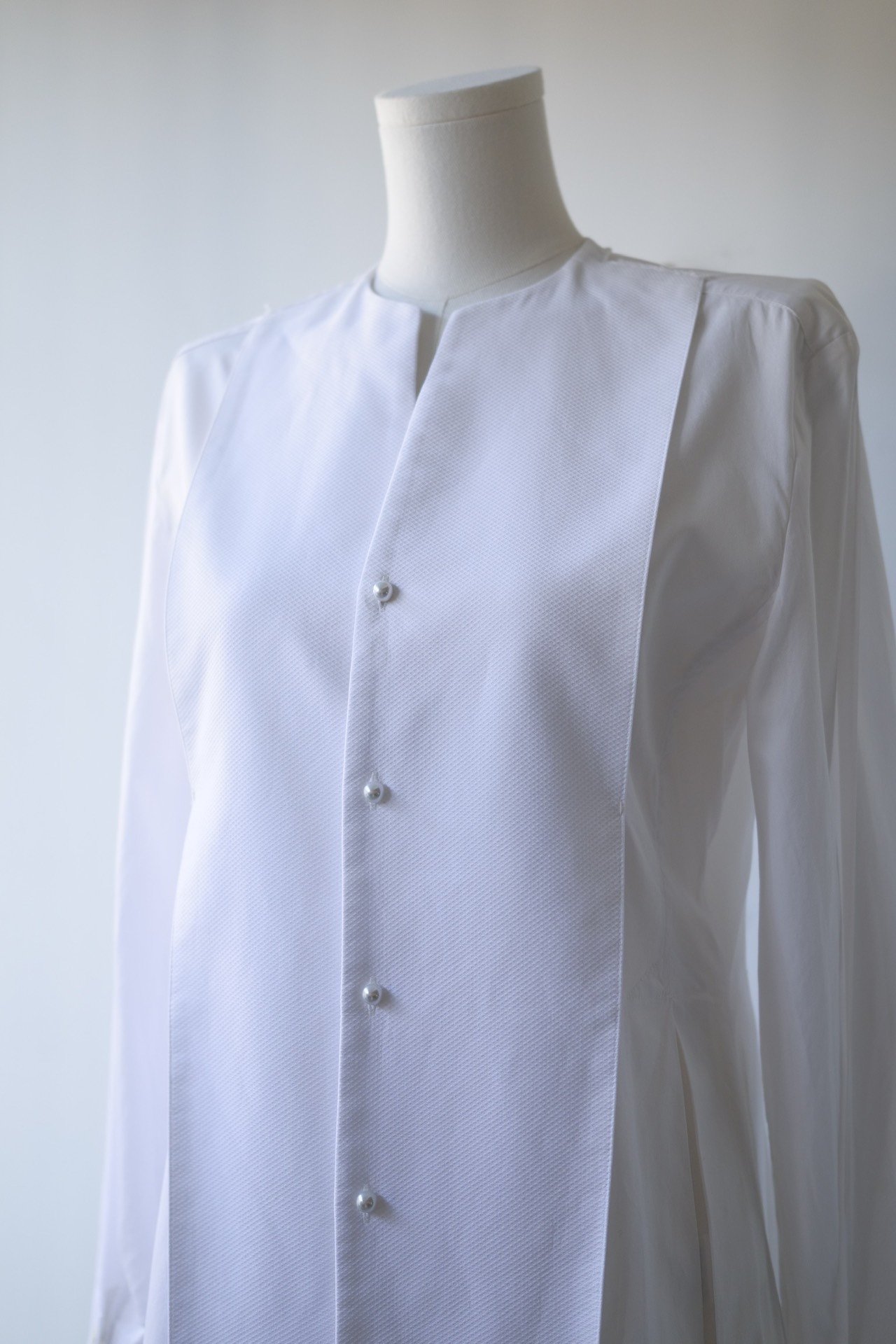 Yohji Yamamoto x Takeshi Kosaka Pearl Shirt — detail