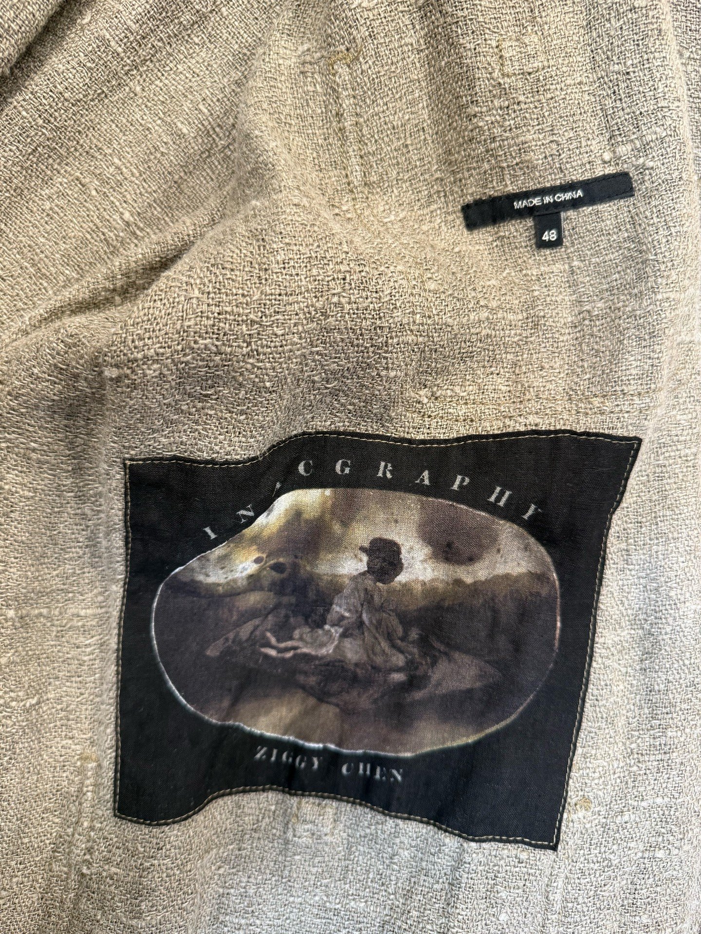 Ziggy Chen 22SS Linen Jacket — back