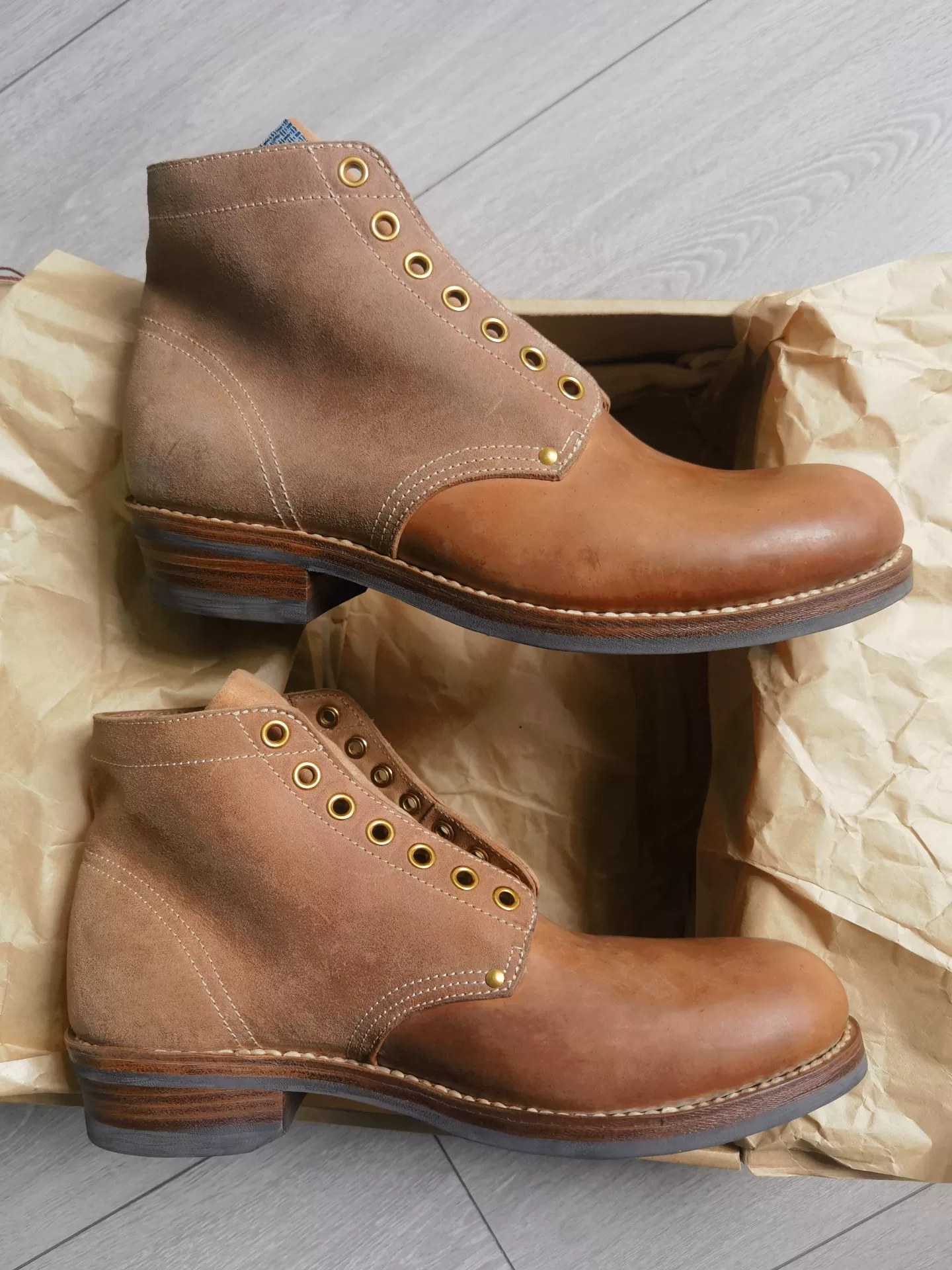Visvim 18SS ICT Brigadier Boots — front