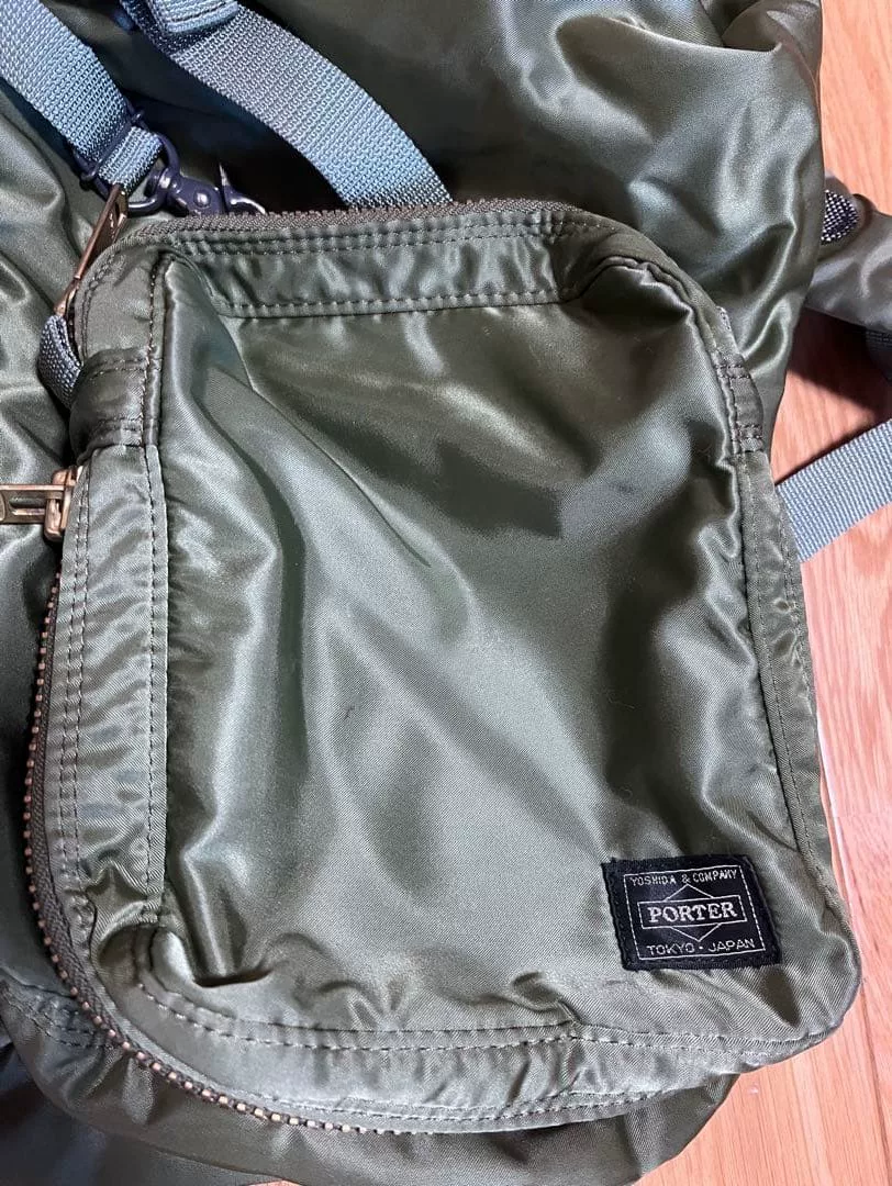 Porter Tanker Large Capacity Green Backpack — back