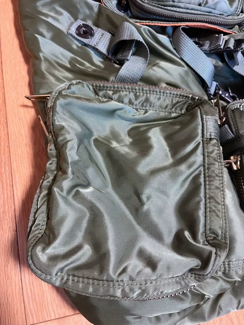 Porter Tanker Large Capacity Green Backpack — detail