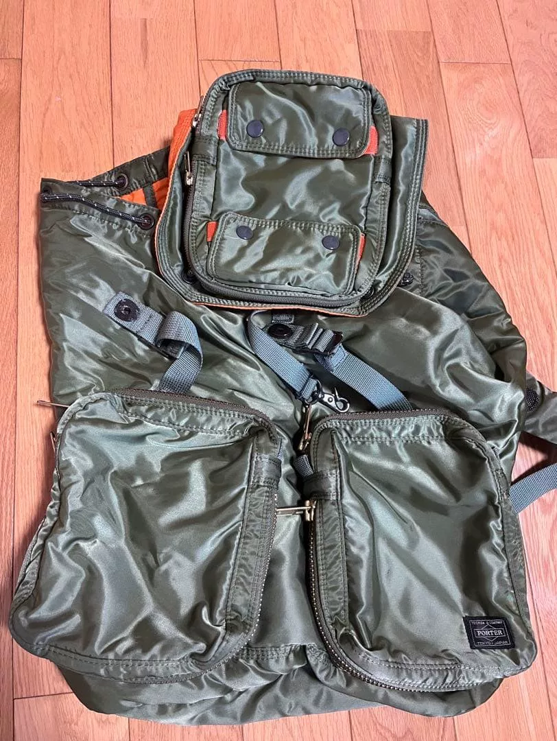 Porter Tanker Large Capacity Green Backpack