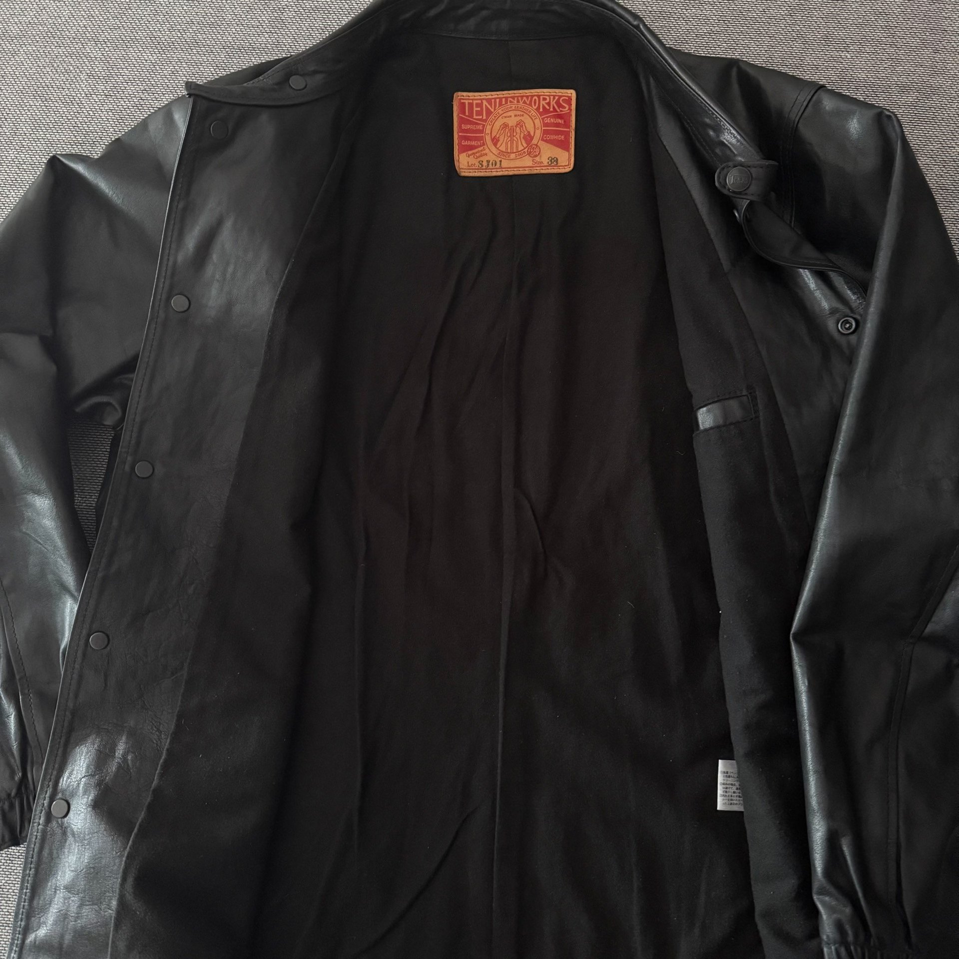Tenjin Sj01 Tochigi Leather Coach Jacket — back