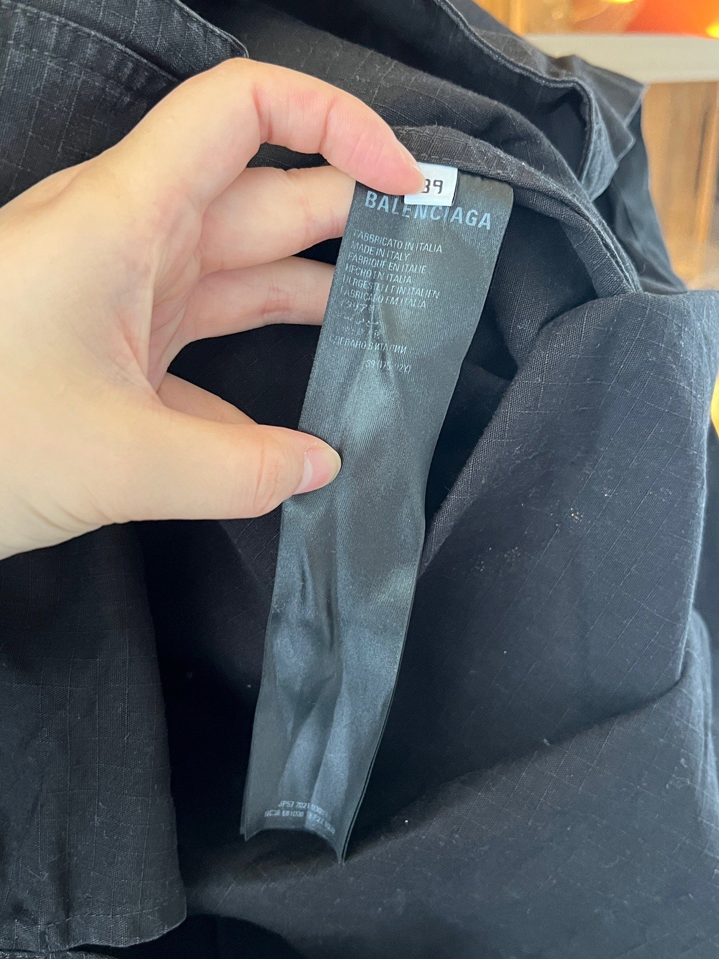 Balenciaga Workwear Jacket Shirt — back