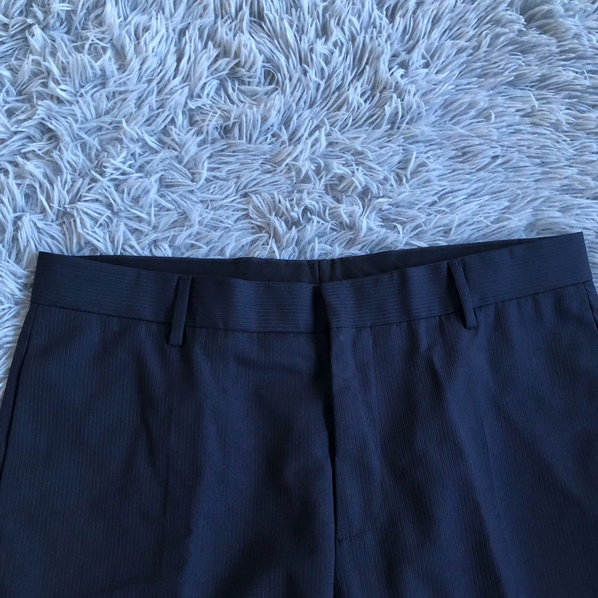 Dior Homme Striped Wool Trousers — detail