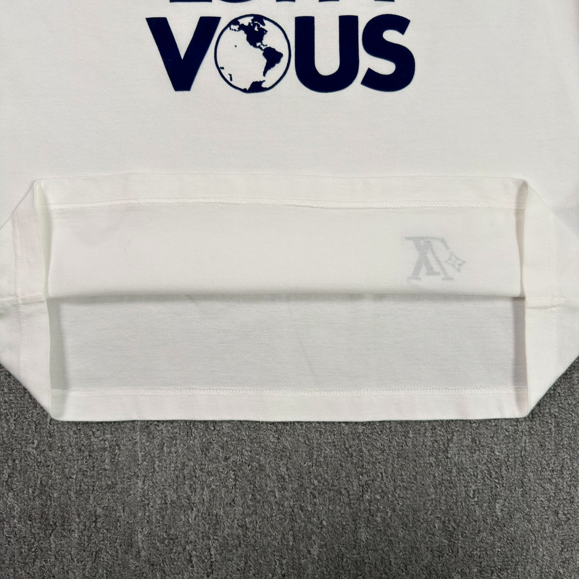 Louis Vuitton Earth Logo White T-Shirt — label