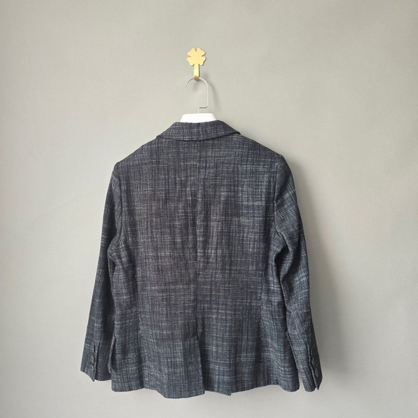 Dior double-breasted plaid blazer — front