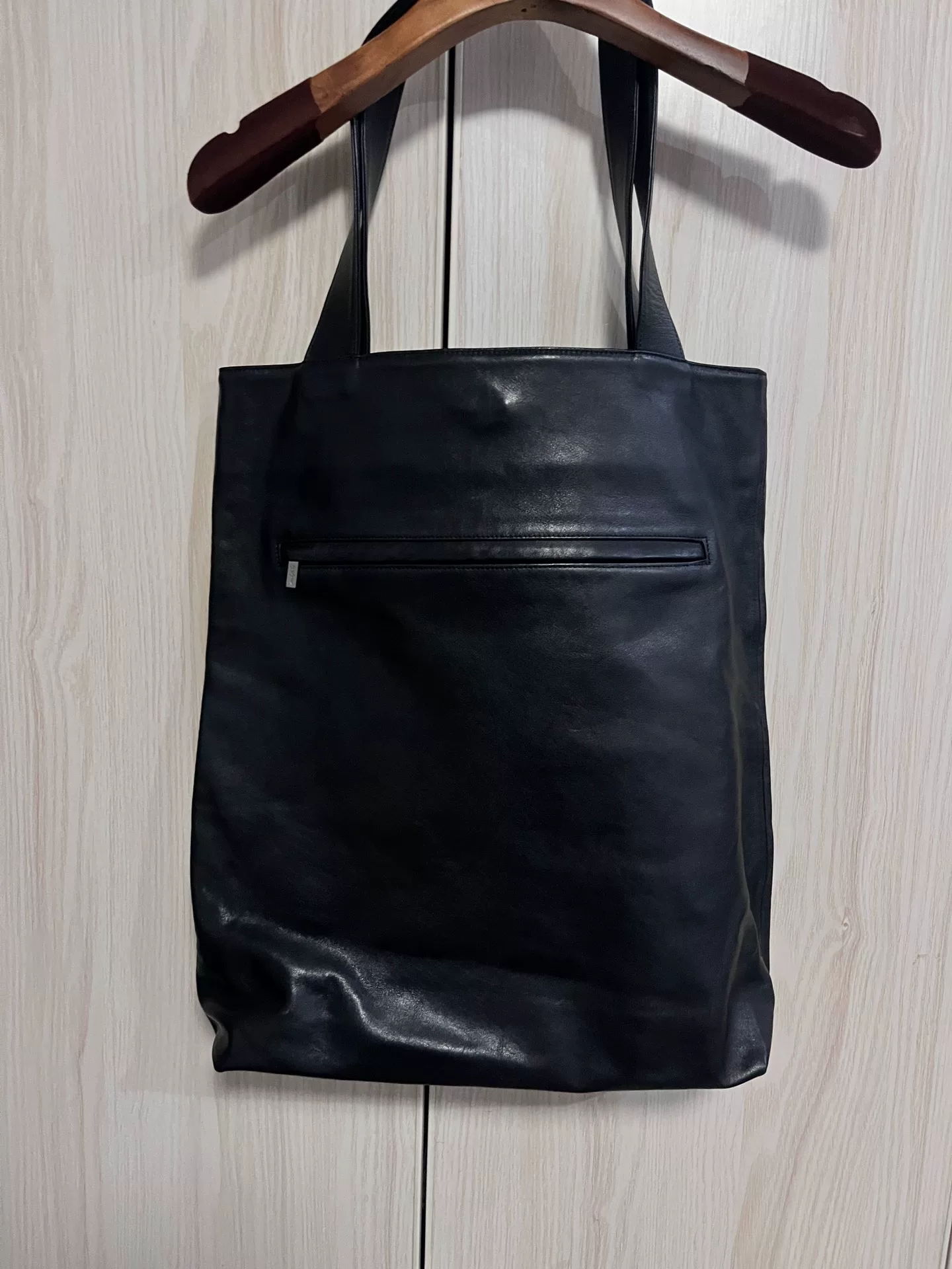 Yohji Yamamoto 22AW Leather Tote Bag — back