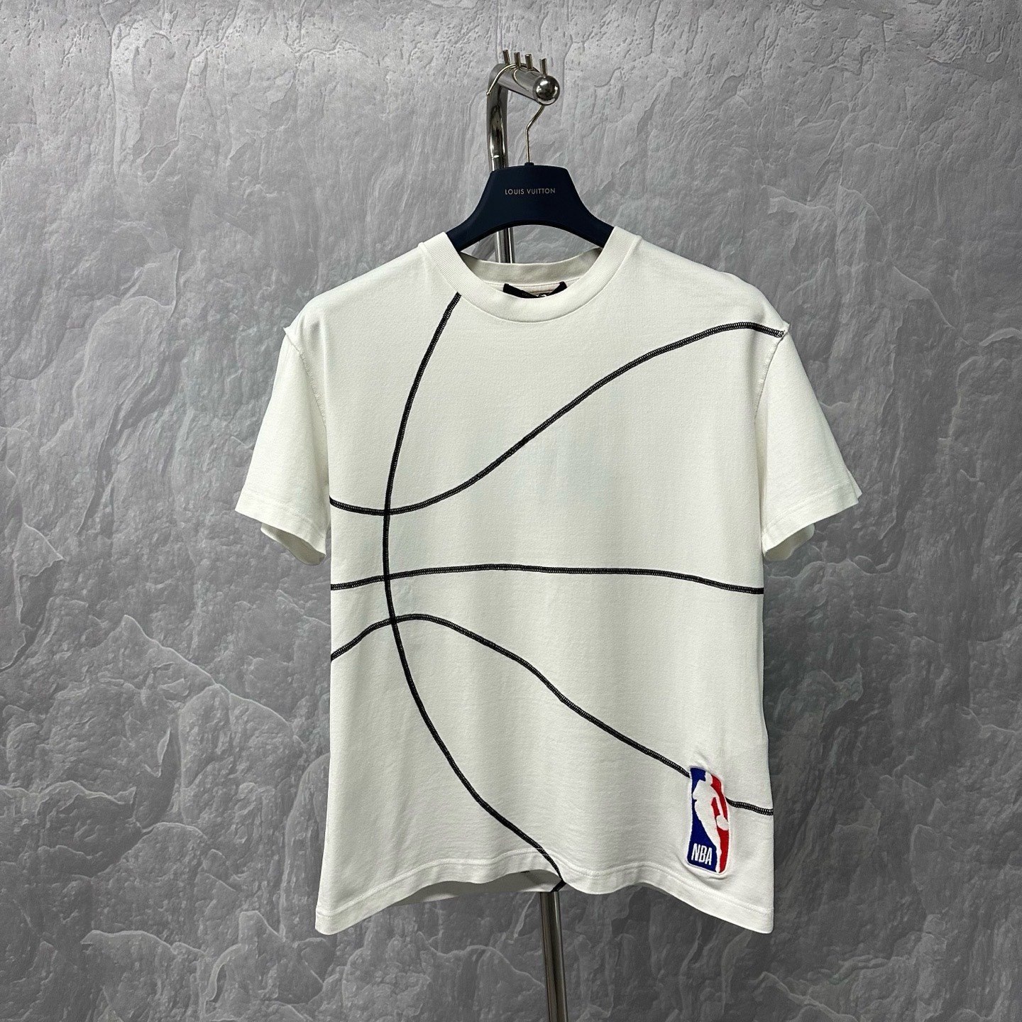 Louis Vuitton NBA Basketball Pattern T-Shirt — front