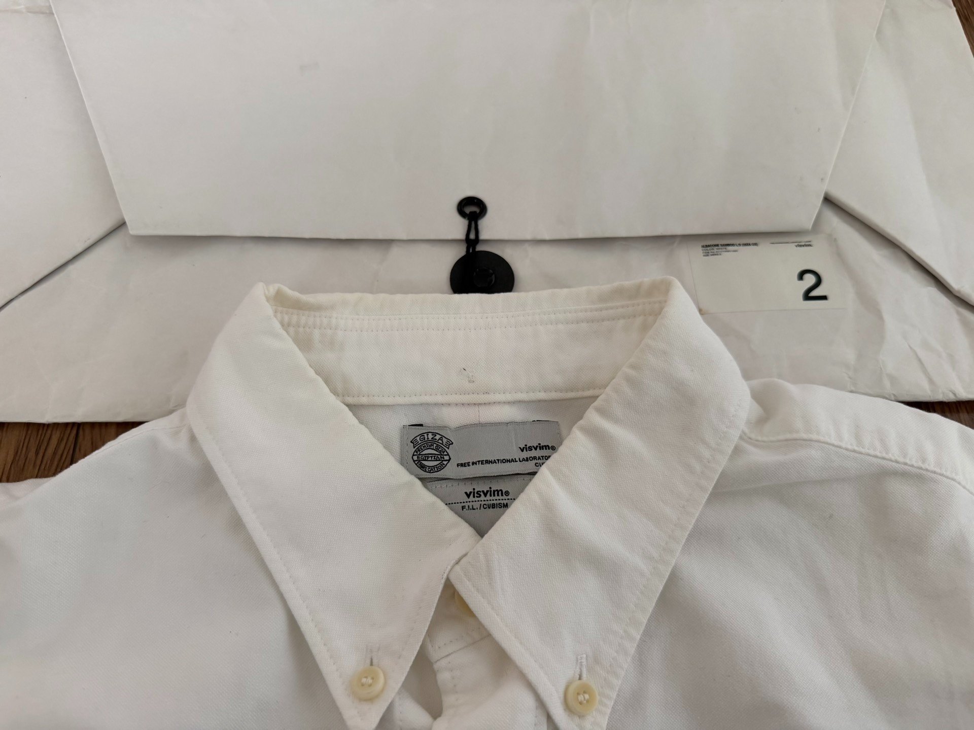 VISVIM ALBACORE BAMBOO LONG SLEEVE SHIRT — detail