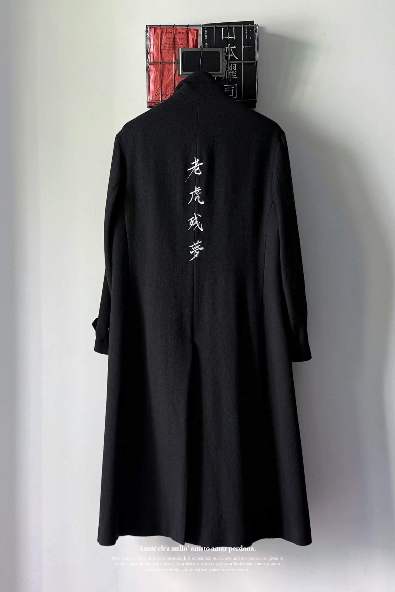 Yohji Yamamoto 22AW Tiger Dream Coat — label